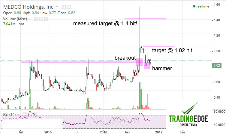 Medco Stock Chart